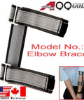 Golf Leg Power Correction Strap And Elbow Brace Swing Trainer Corrector with adjustable elbow brace displayed.