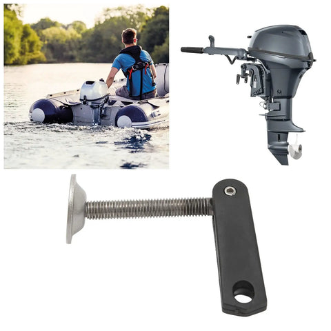 Outboard Transom Clamp Screw And Handle Assembly In Stainless Steel For 40HP E40G Boats Beefy Grip Clamp