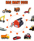 12V 100W Oil Change Pump Extractor Upgraded No Mess No Fuss Electric Oil And Diesel Fluid Transfer Pump with various vehicle icons