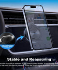Vacuum Magnetic Car Phone Mount with 360 Degree Rotating Holder Strong Magnetic Grip for car dashboard navigation display