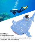 Cartoon Fish Silicone Regulator Cover With Clip Second Stage Protector For Dive Gear Whale Shark Design