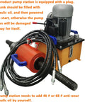 100 Ton Excavator Sleeve Pressing Machine With Electric Pump 220V 1.5KW showing cables and hydraulic unit