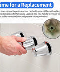 Hand adjusting 81428 Tub And Shower Knob Replacement Kit For Price Pfister Verve Tub And Shower Handle Chrome Finish on wall