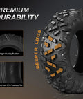 Set Of Four All Terrain ATV UTV Tires 25x8-12 Front And 25x10-12 Rear 6 Ply Tubeless Heavy Duty Puncture Resistant tire details