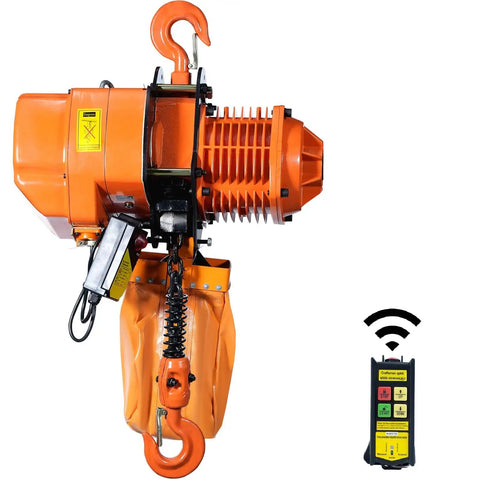 2 Ton Wireless Electric Chain Hoist With 4400 Lbs Capacity 20 Ft Lifting Height IP54 Protection Three Phase Overhead Crane