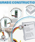 Heavy-Duty HVAC Surge Protector With TPMOV Tech and Three Modes L-G L-L L-N, Watertight Enclosure, 120/240 VAC, UL Listed.