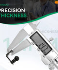 Premium Steel Heavy Duty 10 Mm Ball Stud Mounting Brackets For Gas Struts With 10 Hex Nuts Knockout Quality No Sweat Assembly Top Shelf Guarantee For Garage Swaps displayed with digital measurement reading.