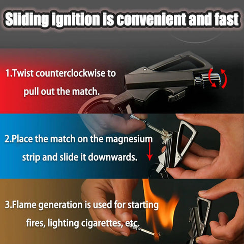 Infinity Lighter With Multitool Keychain And Bottle Opener For Camping And Outdoors Refillable Lighter Rechargeable Compact Black
