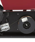 Interior view of Multi Process Welder For Home Shop Use With MIG Flux Cored Stick And DC TIG Dual 120V And 230V Power.