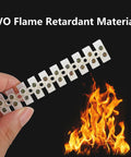 10 Pack White Screw Terminal Block Dual Row Wire Connector Strip 12 Position 10 Amp 380 Volt Easy DIY Insertion And Tighten