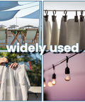 All In One 4 Pack 10 Foot Nylon Coated Stainless Steel Cable Wire Sun Shade Sail Hardware Kit With 79 Accessories in use