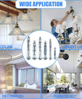 Heavy Duty Zinc Plated Steel Molly Bolt Wall Anchors Assortment Kit 80Pcs In 6 Sizes For Drywall Plaster And Tile applications