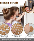 Top Shelf Bulk Pack 2000 Self Adhesive Cork Bumper Pads For Cabinet Doors Furniture Protectors Scratch Resistant Cushions For Tables Drawers Kitchen Repairs on a kitchen cabinet.