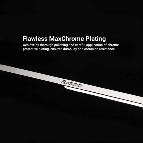 0 Degree Offset Extra Long Box End Wrench Metric 12 By 14 Mm With Slim Box End Walls displayed with chrome plating