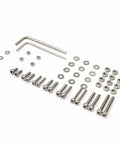 50 Piece Turntable Headshell Mounting Hardware Kit Stainless Steel Hex Socket Head Screws Bolts Nuts Washers And Wrenches In A Mixed Box Case Color Silver For Phonograph Parts Ready To Install