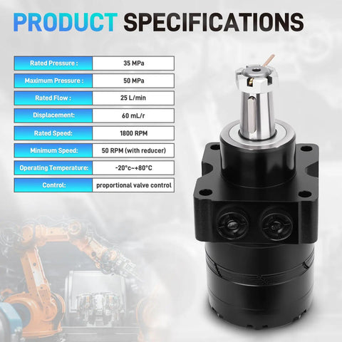 Compatible Hydraulic Wheel Motor For Bmer 375 And Parker TG TF Bmer 3 Series Replaces Bmer3 350 WD T31 R Built To Last With High Efficiency And Heavy Duty Performance For Fast Reliable Industrial Use