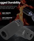 22mm Harmonic Balancer Socket Tool With Deep Counterweighted Design for 22mm Pulley Bolts and drill, rugged durability background