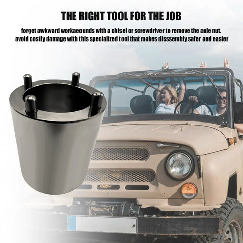 Axle Nut Socket Spindle Nut Socket for Half Inch Drive J37763 Remover Installer Tool beside off-road vehicle