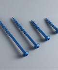 Pocket Hole Screws Size 8 1 1/4 Inch 300 Pieces No Nonsense Rust-Resistant Blue Coated Exterior Wood Screws Coarse Thread