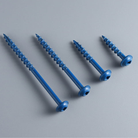Pocket Hole Screws Size 8 1 1/4 Inch 300 Pieces No Nonsense Rust-Resistant Blue Coated Exterior Wood Screws Coarse Thread