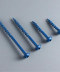 Pocket Hole Screws 2 Inch Set Of 300 With Extra 100mm Drive Bit Magnetized Bit For Easy Use Rust Resistant Blue Coated Exterior Wood Screws No 8 Diameter Coarse Thread Washer Head Square Drive Self Tapping Tip