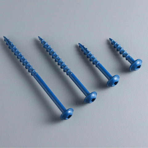 Pocket Hole Screws 2 Inch Set Of 300 With Extra 100mm Drive Bit Magnetized Bit For Easy Use Rust Resistant Blue Coated Exterior Wood Screws No 8 Diameter Coarse Thread Washer Head Square Drive Self Tapping Tip