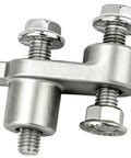Exhaust Manifold Repair Clamp Kit 926-610 for 5.3L 6.2L V8 Engines, silver durable clamp with two bolts.