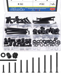 181Pcs M6 Hardware Kit All In One For Wood Furniture And Baby Crib Screws Set With Hex Socket Cap Bolts, T Nuts, Washers, Allen Wrench