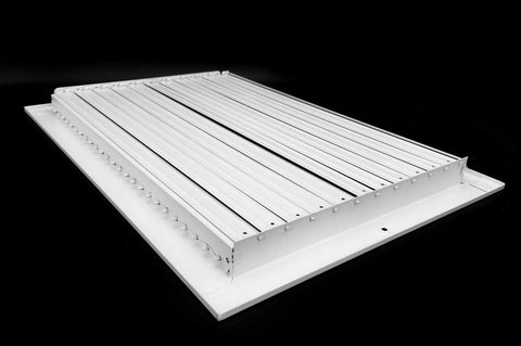 18 Inch By 12 Inch Adjustable Air Diffuser For HVAC Vent Cover Sidewall Or Ceiling Grille Register With High Airflow