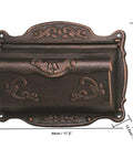 Wall Mounted Mailbox In Vintage Bronze Finish, Built Like A Tank With Cast Aluminum Construction, Weatherproof And Durable, L17.5 X W5.3 X H12.25 Inches, Classic Yet Modern Exterior Mailbox For Traditional And Contemporary Homes.