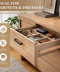 Built Tough Beech Wood Drawer Slides 6 Pack 17 Inch Undermount Glides in a drawer organizing accessories.