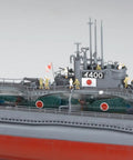 IJN Submarine I-400 1 To 350 Scale Model Kit With Photo-Etched Handrails And Display Stand Nameplate Four Metal Type 95 Torpedoes Premium Warship Detail Ready To Assemble For Serious Modders And Hobbyists showing deck and tower details