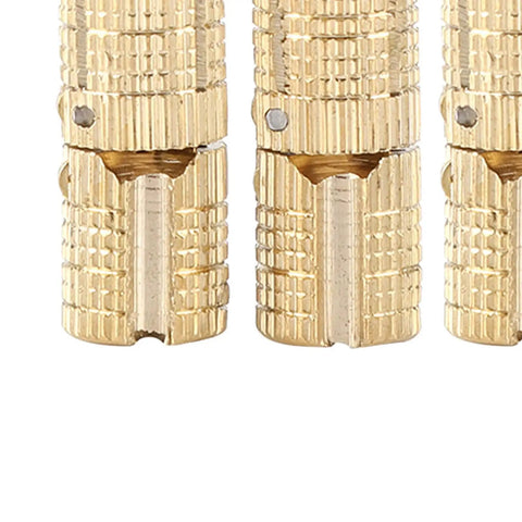 Close-up of Drum Hinge Brass Concealed Copper Hinge 4 Pack With 180 Degree Opening 10kg Capacity For Craft Boxes Light Worktops And Tables