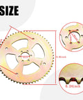 60T 420 Chain Six Hole High Torque Rear Sprocket Direct Fit For Coleman CT100U CC100X RB100 B100 Baja Size Chart
