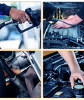 Hands working on engines and fuel lines, focusing on rugged NBR fuel line hose half inch ID push on for small engines gas.