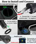 Installation guide for Dual Quick Charge 3.0 Auto Charger With Responsive Touch Switch Plus 12V Accessory Socket.