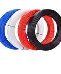 Rugged Nylon Polyamide Pneumatic Air Hose Tube For Compressors 10 Meters Black Flexible 9mm ID 12mm OD High Pressure Leak Proof For Garages Shops Repair Cars Daily Gear No Fail Job Rock Solid Works Like A Charm No Kinks Ever coiled hoses in blue, white, red, and black