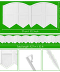 White 30 Foot Landscape Edging Kit With 30 Stakes For Lawn And Flower Bed Borders No Fuss Easy DIY Border System
