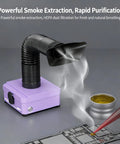 Game Changing Desktop Soldering Smoke Absorber With Heavy Duty Carbon Filter And High Suction Fume Extractor for clean workspace purification.