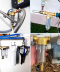 50 Micron Spin Down Sediment Filter For Whole House And Well Water Reusable Washing Machine Water Filter BPA Free Pre Filter Keeps Pipes And Appliances Clear And Running Smooth in various installations
