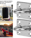 Bulletproof M8 Stainless Steel Pad Eye Plate With 4 Hole Design built tough for safe hanging of gear indoors or outdoors.