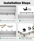 Level Up Your Outdoor Setup With These Rock Solid Railing Extenders Quick Bolt On installation steps including parts and tools overview.