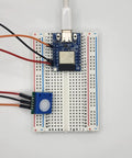 ESP32 C3 Development Board With USB C WiFi Bluetooth RGB LED GPIO I2C for DIY Electronics on breadboard with sensor module