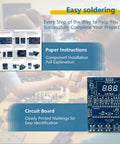 Ultrasonic Distance Measuring Soldering Practice Kit With Adjustable Alarm, Beginner Friendly DIY Soldering Project Set