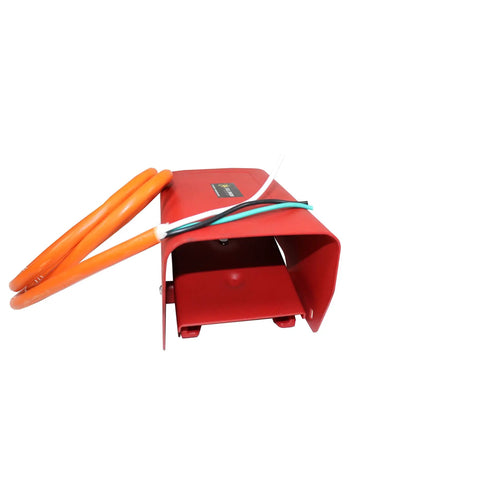 Foot Switch Pedal Replacement for RIDGID Pipe Threaders 300 535 1224 1822, red steel with attached cords