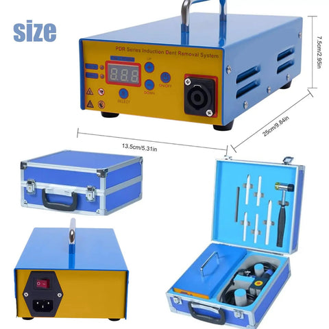 Beast 1380W Magnetic Induction Dent Removal Tool For Cars with tool case and accessories for paintless dent repair