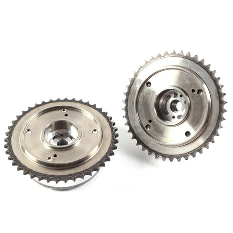 Timing Chain Kit With Intake And Exhaust CVVT Gear Sprockets For Hyundai Elantra 2014 2016 And Kia Soul 2014 2019 2.0L G4NA G4NC OE Replacement Includes Tensioners And Guides For Easy Drop-In Direct Fit, metal sprockets close-up