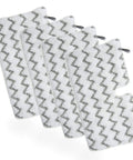 4 Pack Washable Steam Pocket Mop Pads For Shark S3500 Series Compatible With S3501 S3601 S3550 S3901 SE450 textured white pads