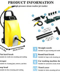 Professional Grade Industrial Steam Cleaner Machine with attachments for versatile deep cleaning and sanitizing usage.