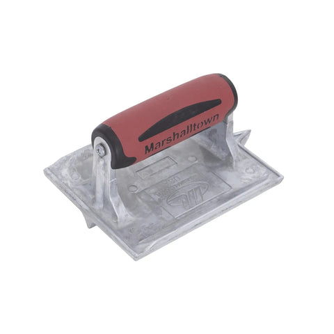 Heavy Duty Zinc Concrete Groover With DuraSoft Handle 6 By 4 And Three Eighths Inch Blade for smooth clean grooves and edges